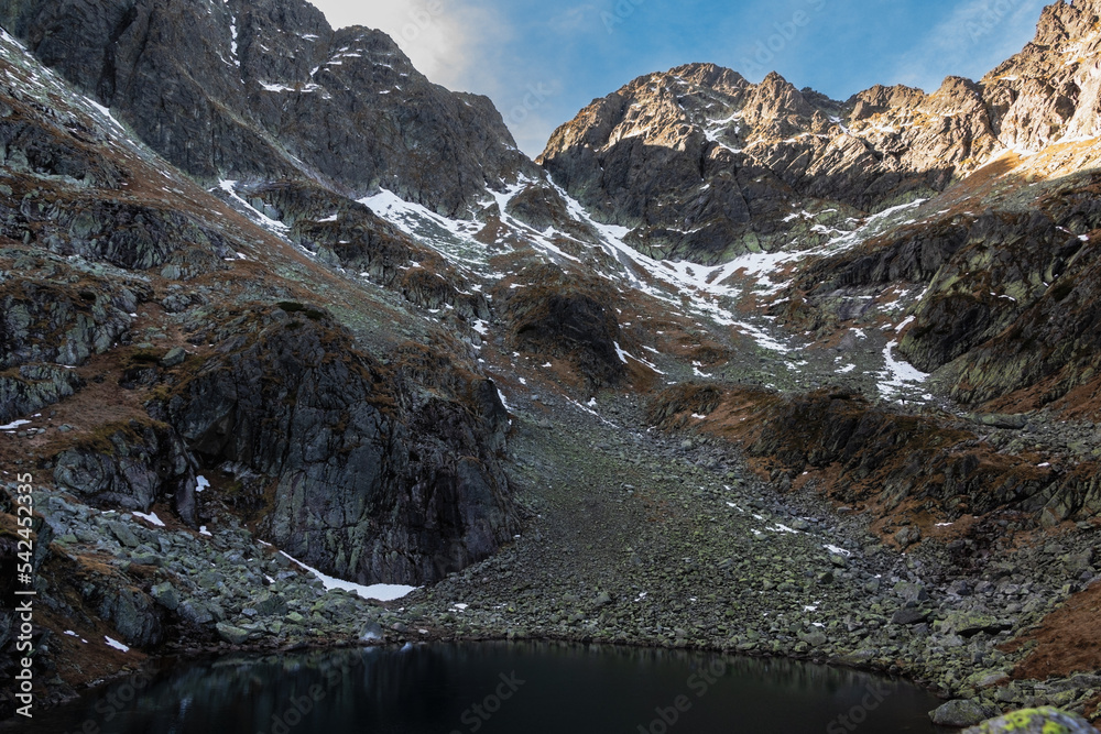 Tatry krajobraz górski jesień słońce