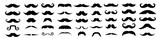 Vector set of hipster mustache icon