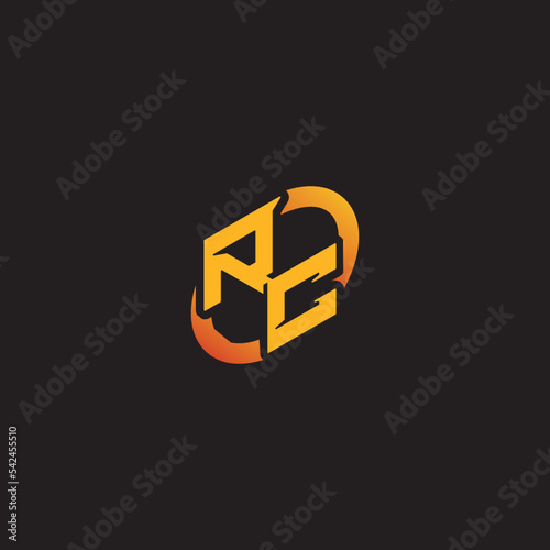 CR initial Design abstract esports logo for twitch and youtube ideas