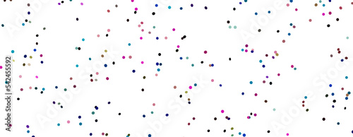 3D animation of exploding confetti