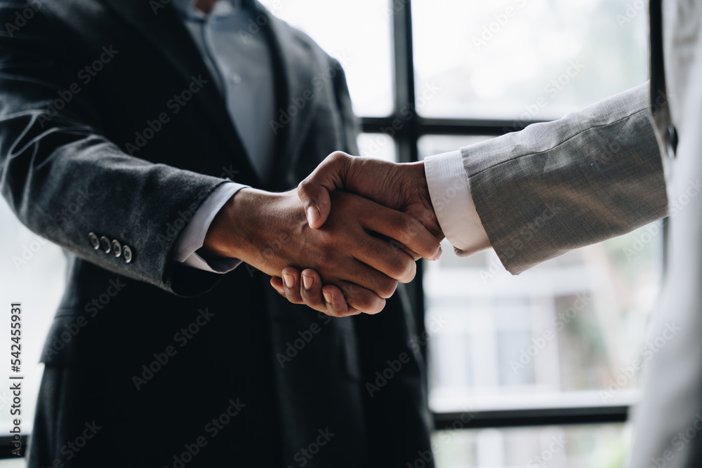 Business communication concept. Marketing. Shaking hands. Teamwork.
