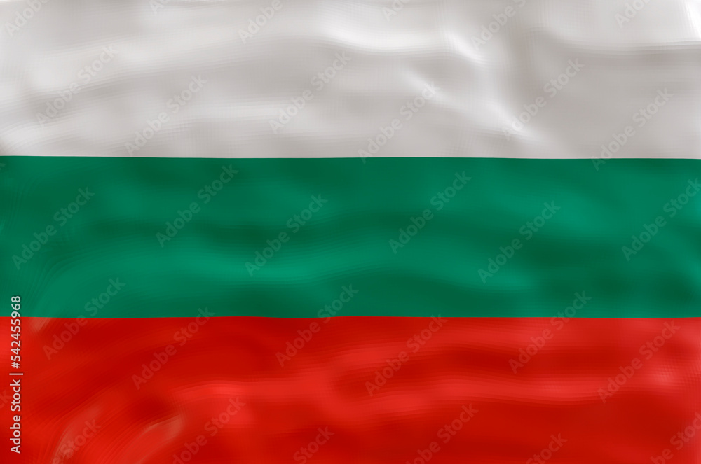 National flag  of Bulgaria. Background  with flag  of Bulgaria