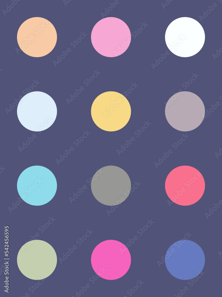 Seamless colorful grid of dots on a blue background Seamless colorful grid of dots on a blue background