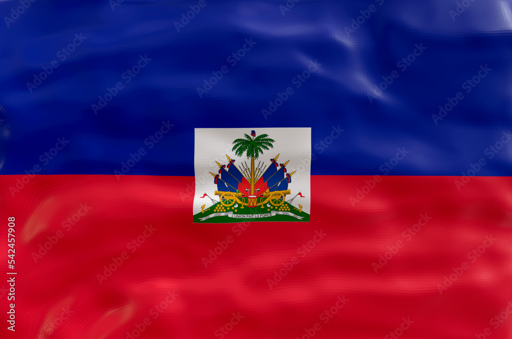 National flag  of Haiti. Background  with flag  of Haiti