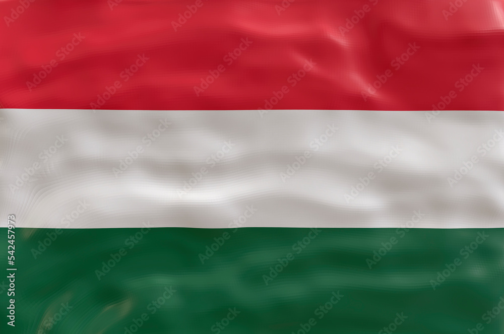 National flag  of Hungary. Background  with flag  of Hungary