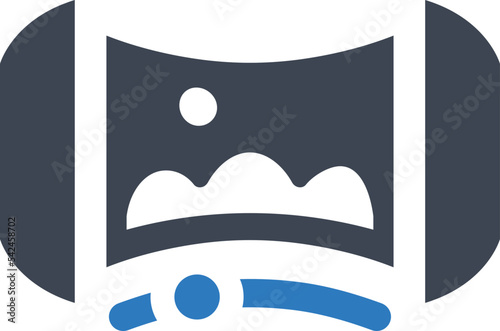 Image panoramic overview icon