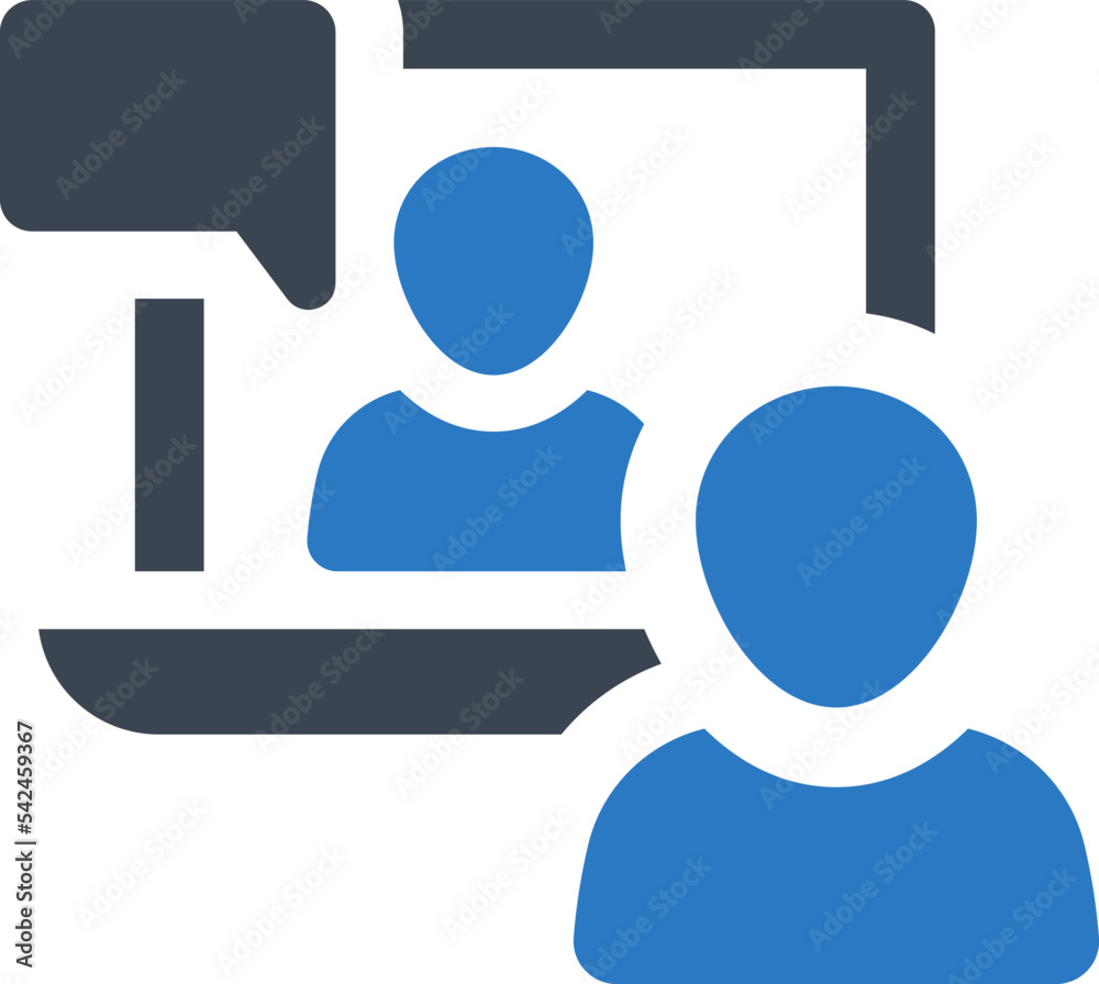 Online video conference icon Online video conference icon