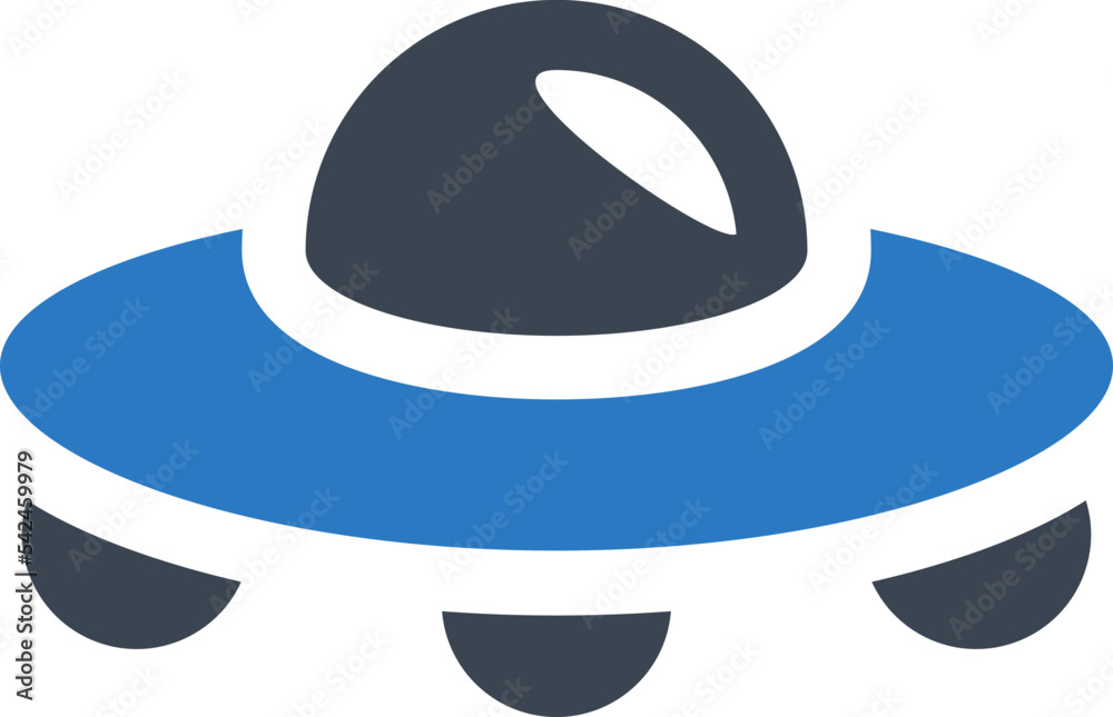 Obraz premium Flying ufo icon