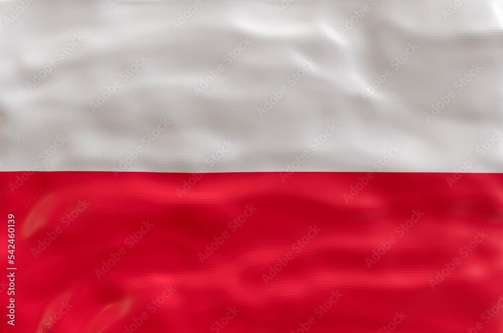National flag  of Poland. Background  with flag  of Poland