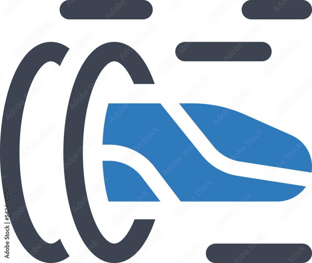 Hyperloop, train icon Hyperloop, train icon