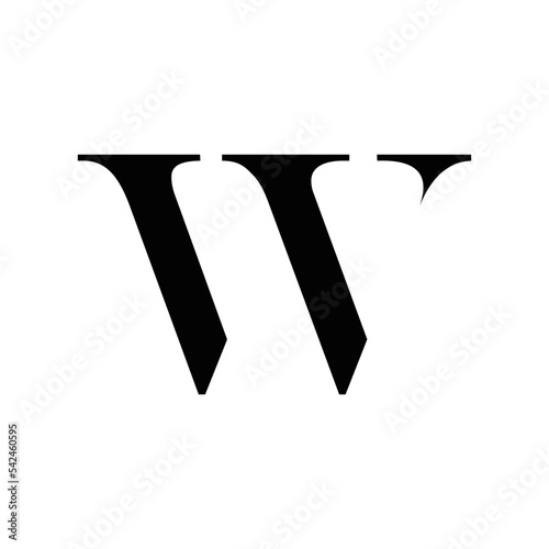 	
Abstract W initial monogram logo design, icon for business, template, simple, elegant