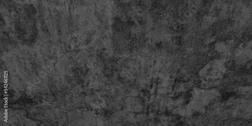 Grunge black wall texture, old style decorative grunge texture, grainy and scratched stone concrete texture, ancient black background for construction and design. 