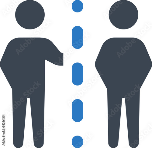 Limit distance contact icon