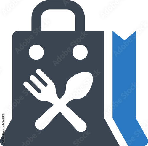 Food delivery service icon