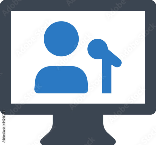 Online lecture icon