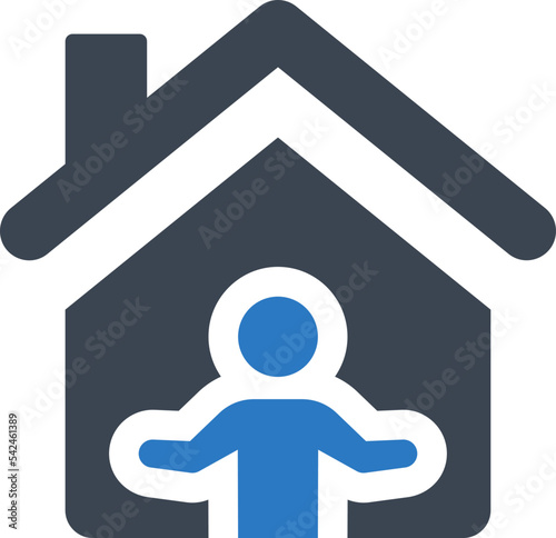 Home quarantine icon