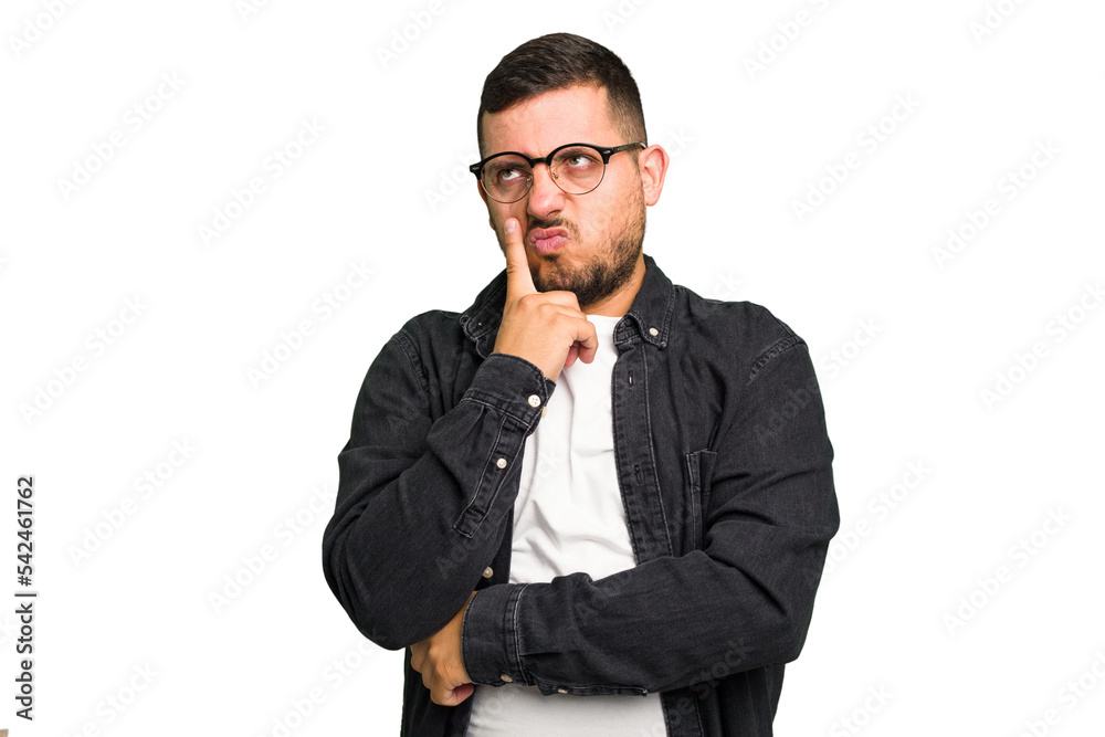 Young caucasian man isolated crying, unhappy with something, agony and confusion concept. Young caucasian man isolated crying, unhappy with something, agony and confusion concept.