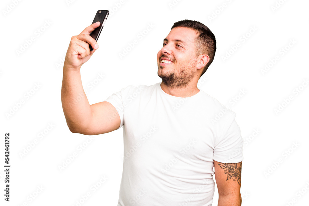 Young caucasian man using mobile phone isolated Young caucasian man using mobile phone isolated