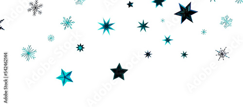 Christmas theme  golden openwork shiny snowflakes  star