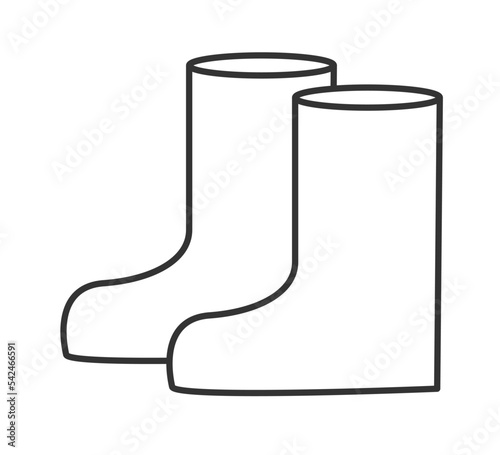 boot icon. autumn liner icons vector version