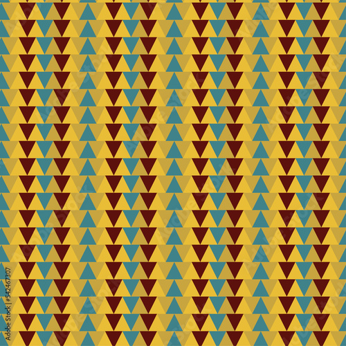 Seamless background with triangles in retro style © Ольга Бошарова