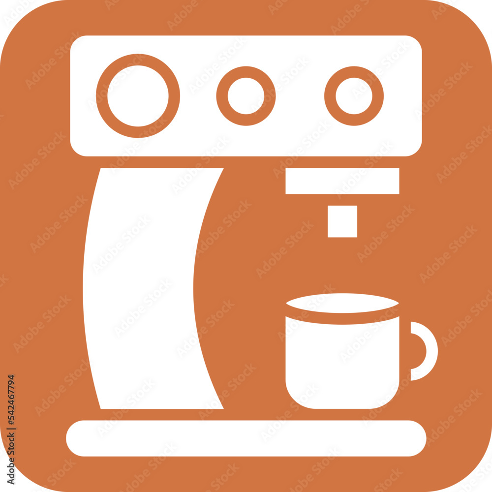 Coffee Machine Icon Style