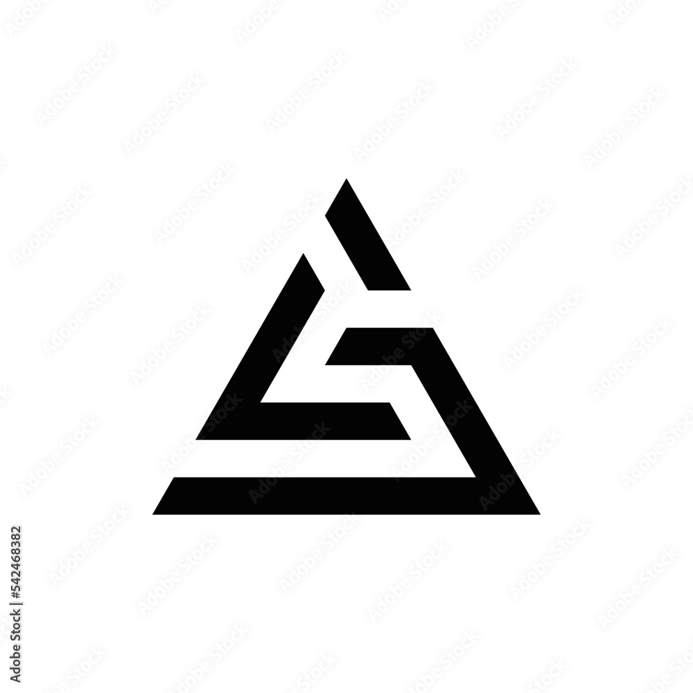 	
Abstract S initial monogram logo design, icon for business, template, simple, elegant