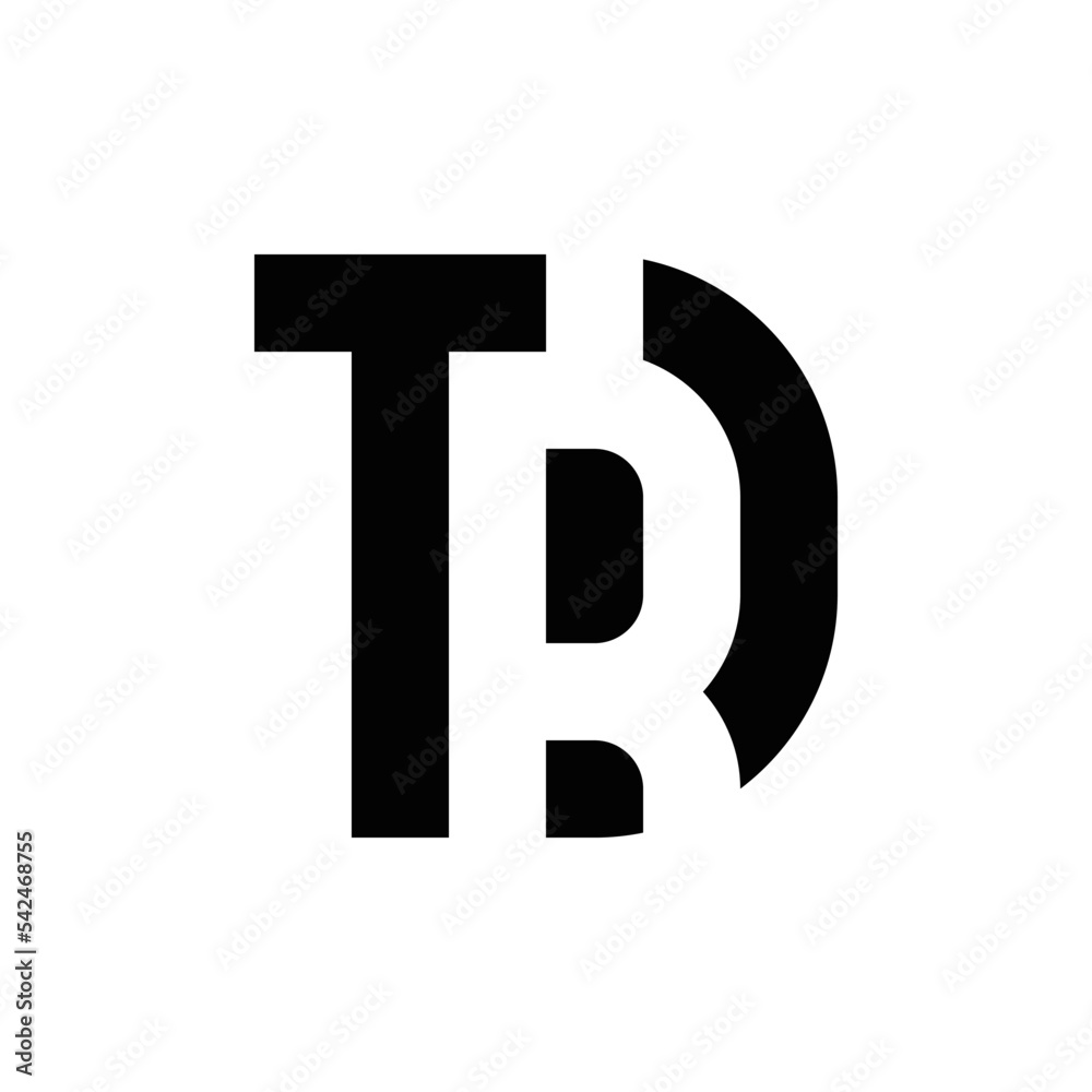 Abstract TDR initials monogram logo design, icon for business, template, simple, elegant Abstract TDR initials monogram logo design, icon for business, template, simple, elegant