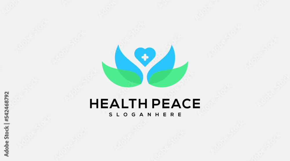 health peace cross logo design vector illustration health peace cross logo design vector illustration
