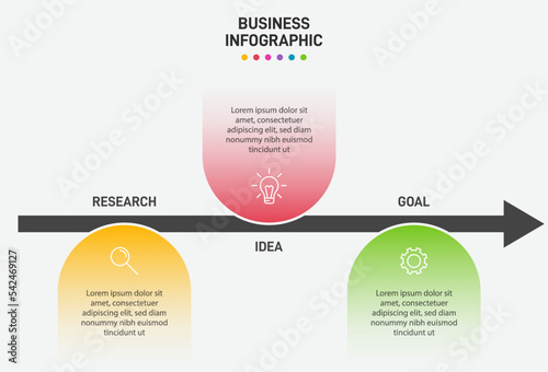 Vertical infographic design with icons and 3 options or steps. Thin line. Infographics business concept. Can be used for info graphics, flow charts, presentations, mobile web sites, printed materials.