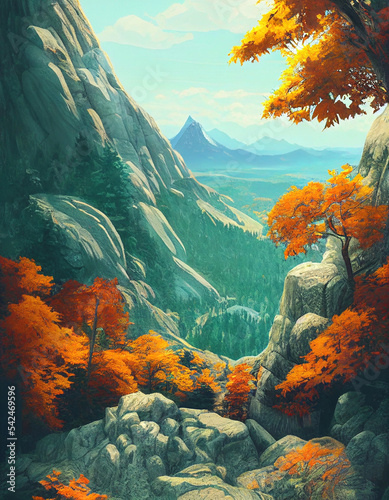 montagne en automne