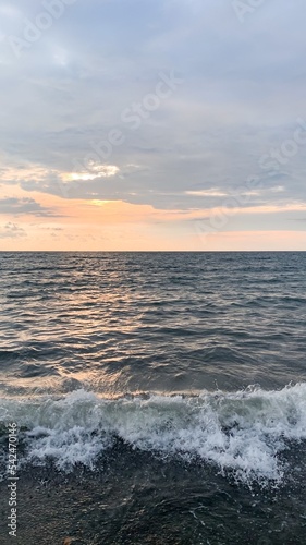 sunset over the sea