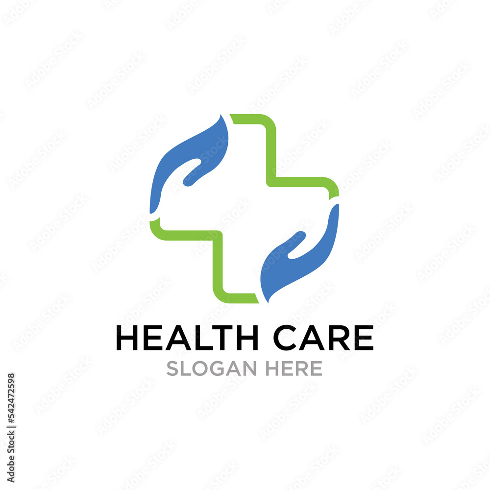 health care logo design vector template