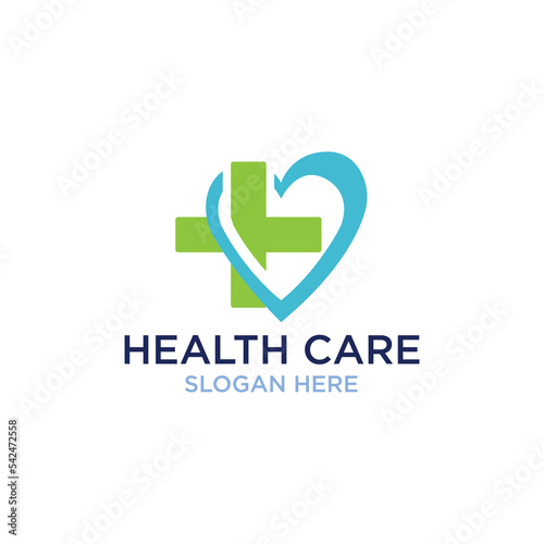 health care logo design vector template