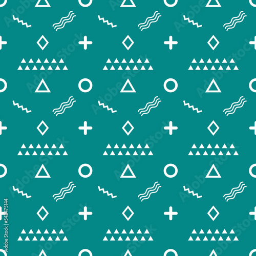 Memphis seamless pattern and digital paper