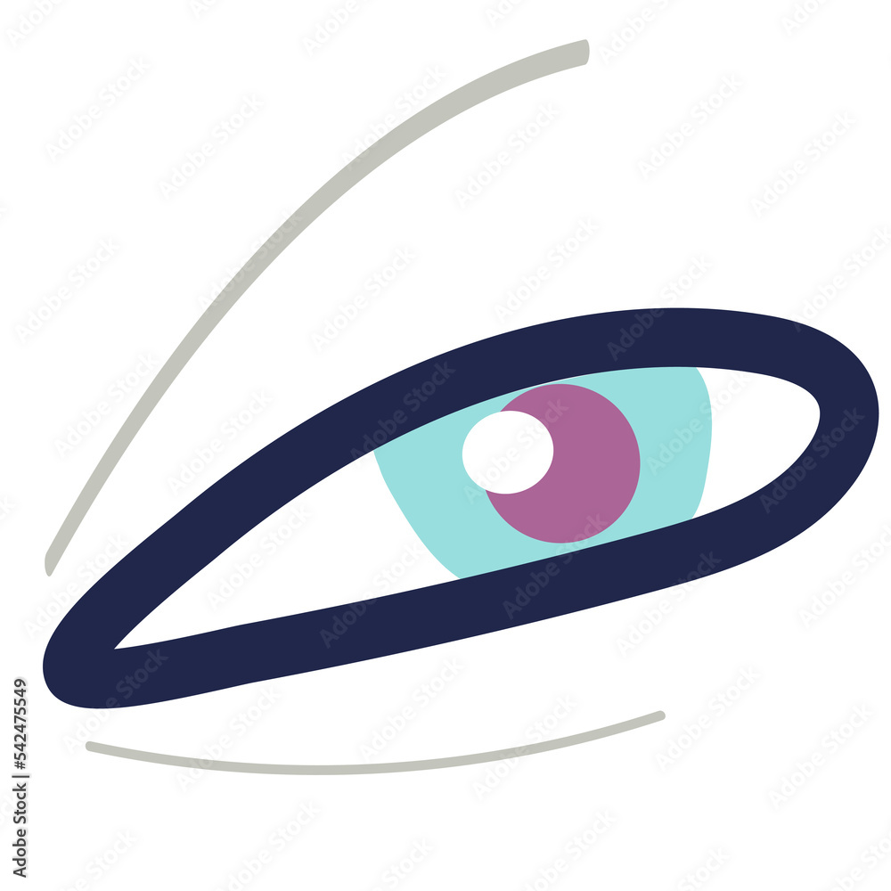 vector simple illustratoin eye with green and blue color vector simple illustratoin eye with green and blue color