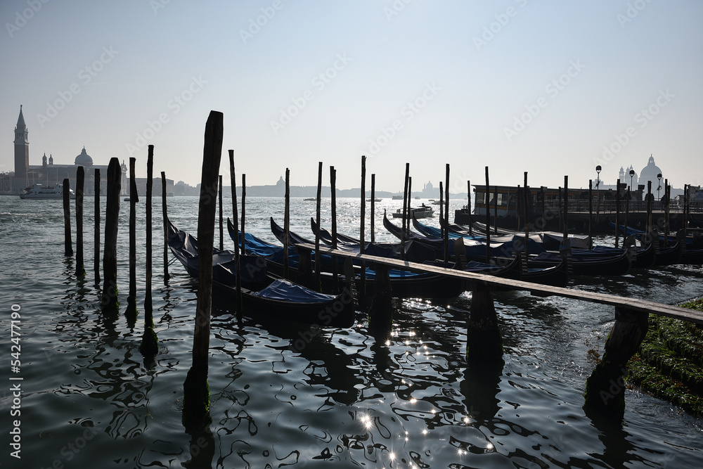 Boats on the Venice sea