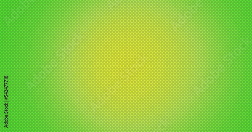 green and yellow halftone illustration background. colorful neon banner template. cartoon dotted pattern. circle dotted gradient pattern. pop art surface design. abstract vivid halftone texture.
