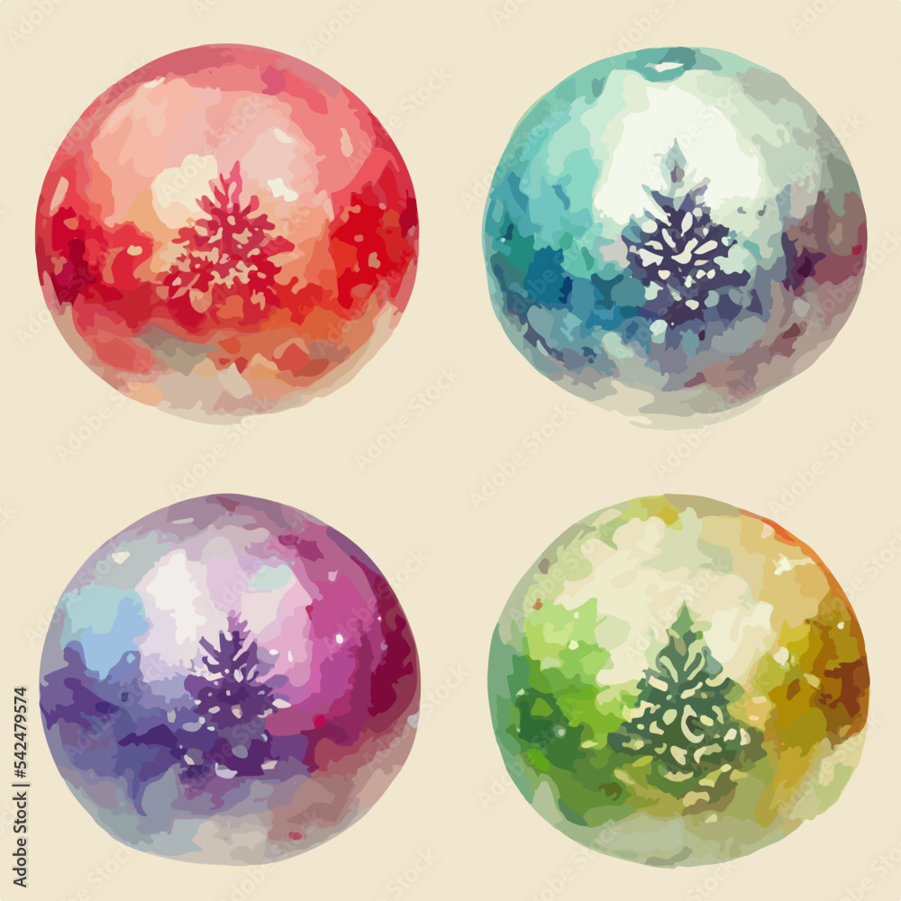 Seamless christmas decoration bubbles, aquarelle xmas balls endless background pattern. Winter holidays Seamless christmas decoration bubbles, aquarelle xmas balls endless background pattern. Winter holidays