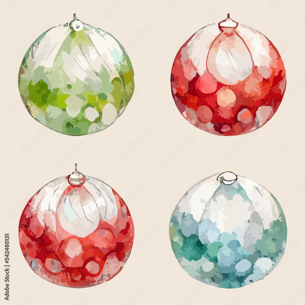 Seamless pattern christmas bubbles, watercolor balls background pattern. Winter holidays Seamless pattern christmas bubbles, watercolor balls background pattern. Winter holidays