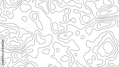 Topographic map background. Geographic line map with elevation assignments. Contour background geographic grid. Vector illustration.