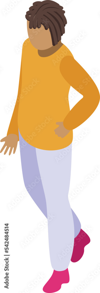 American style dreadlocks icon isometric vector. African hair. Afro rasta American style dreadlocks icon isometric vector. African hair. Afro rasta