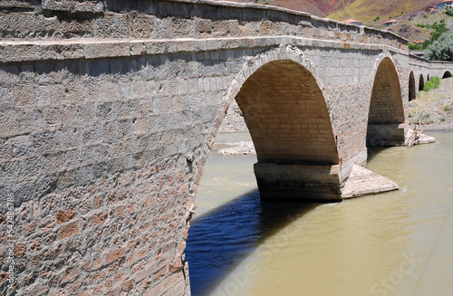 Located in Kalecik city of Turkey, this historical bridge was built during the Seljuk period. photo