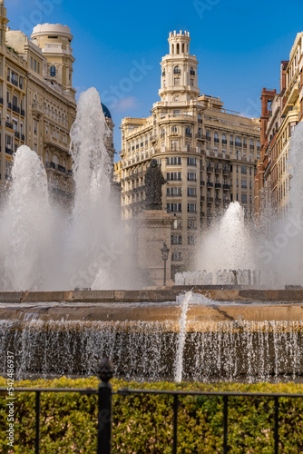 Plaza del Ayuntamiento at Valencia (Spain)