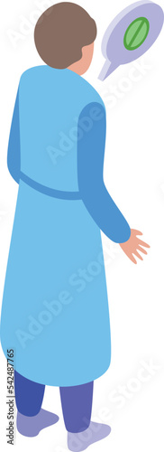 Doping doctor icon isometric vector. Athlete sport. Medicine drug