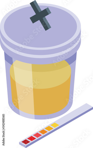Dope test icon isometric vector. Sport athlete. Medicine drug