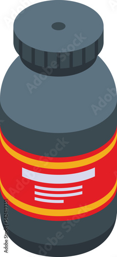 Drug powder icon isometric vector. Doping sport. Medicine health