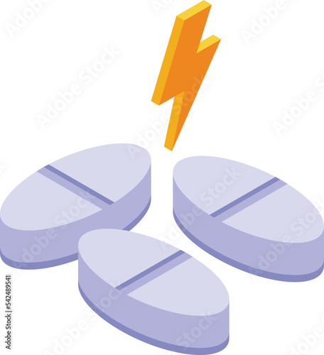 Doping drug icon isometric vector. Sport athlete. Medicine test