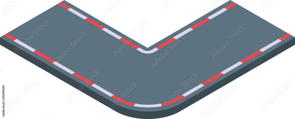 Fotografie Speed track icon isometric vector. Car race. Formula auto