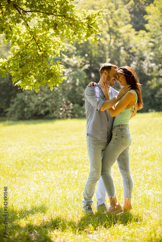 Happy young couple in love ...